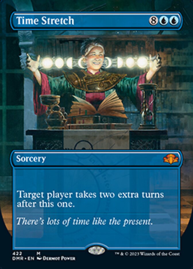 Time Stretch (Borderless Alternate Art) [Dominaria Remastered] | D20 Games