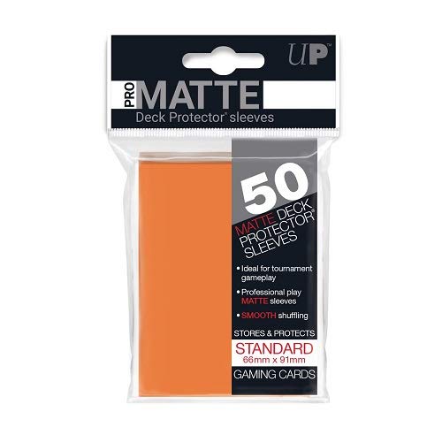 Ultra Pro Matte Deck Protector Sleeves - Orange | D20 Games