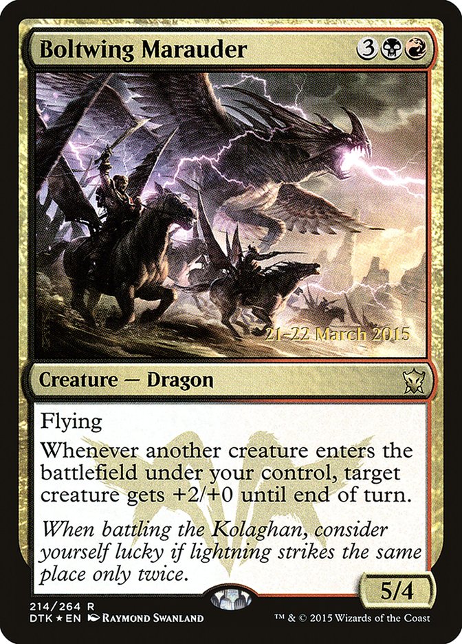 Boltwing Marauder  [Dragons of Tarkir Prerelease Promos] | D20 Games