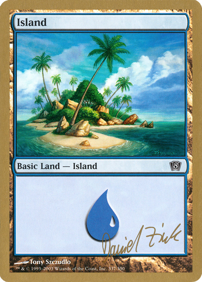 Island (dz337) (Daniel Zink) [World Championship Decks 2003] | D20 Games