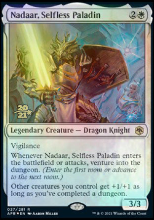Nadaar, Selfless Paladin [Dungeons & Dragons: Adventures in the Forgotten Realms Prerelease Promos] | D20 Games