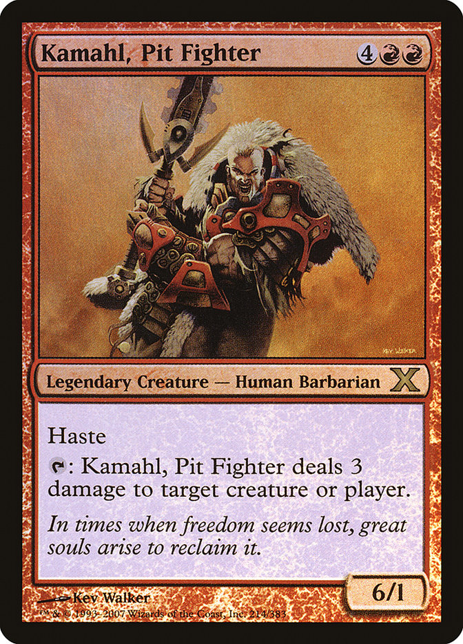 Kamahl, Pit Fighter (Premium Foil) [Tenth Edition] | D20 Games