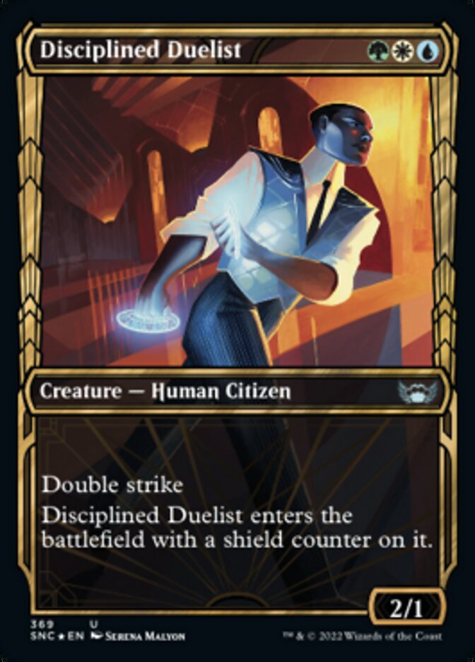 Disciplined Duelist (Showcase Golden Age Gilded Foil) [Streets of New Capenna] | D20 Games