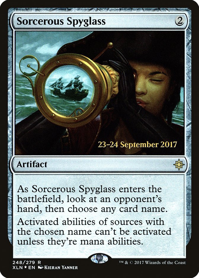 Sorcerous Spyglass  [Ixalan Prerelease Promos] | D20 Games