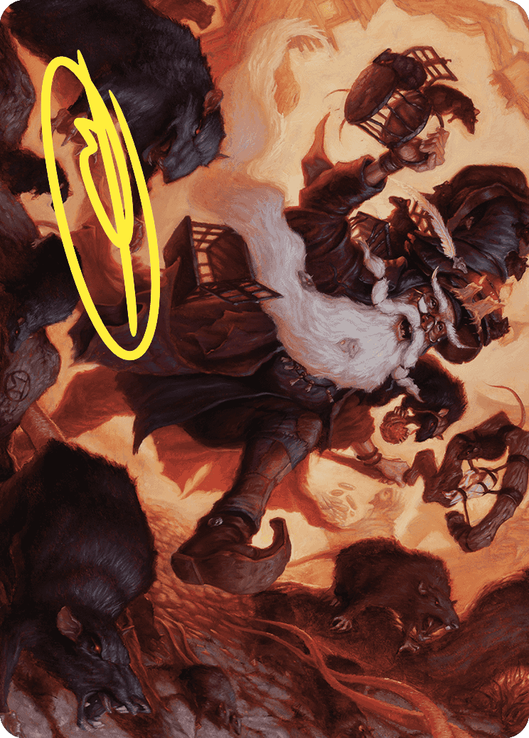Tattered Ratter Art Card (Gold-Stamped Signature) [Wilds of Eldraine Art Series] | D20 Games
