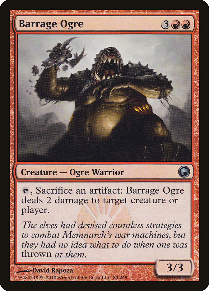 Barrage Ogre [Scars of Mirrodin] | D20 Games