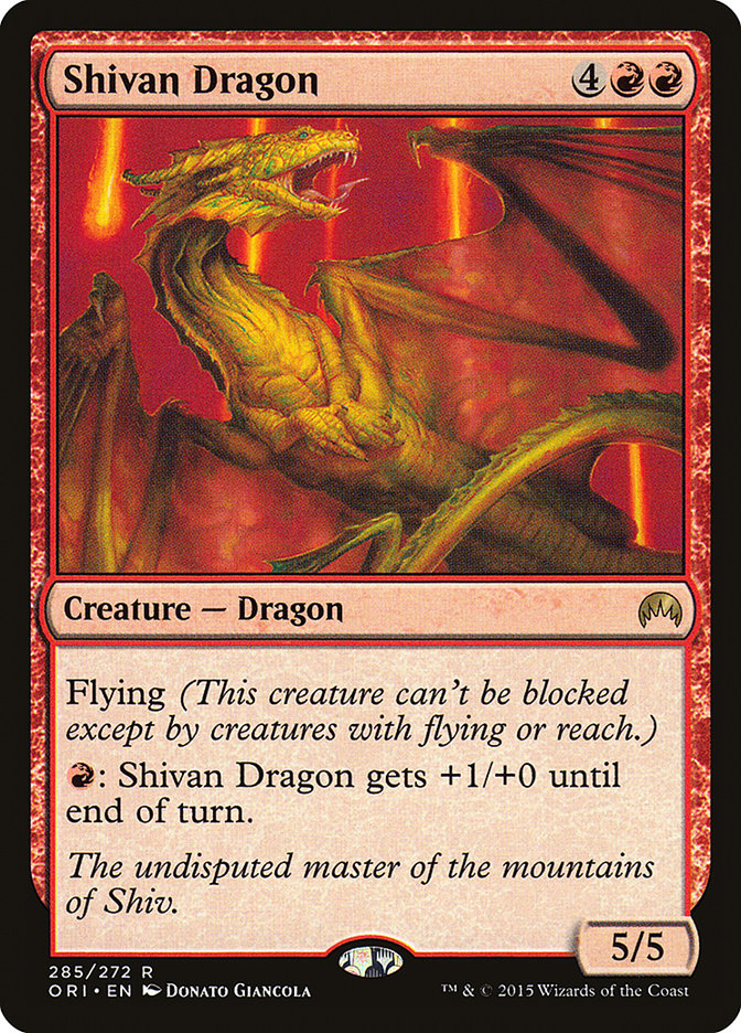 Shivan Dragon [Magic Origins] | D20 Games