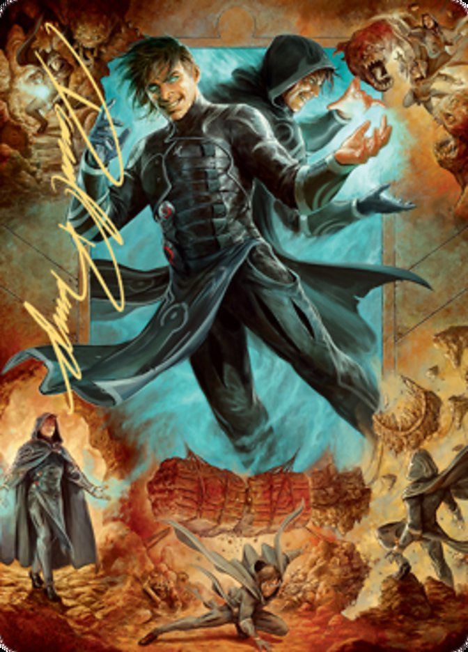 Jace, Mirror Mage 2 Art Card (Gold-Stamped Signature) [Zendikar Rising Art Series] | D20 Games