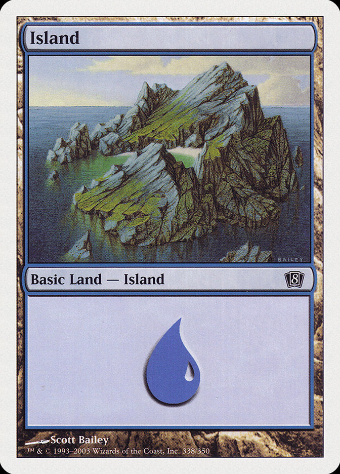 Island (338) [Eighth Edition] | D20 Games