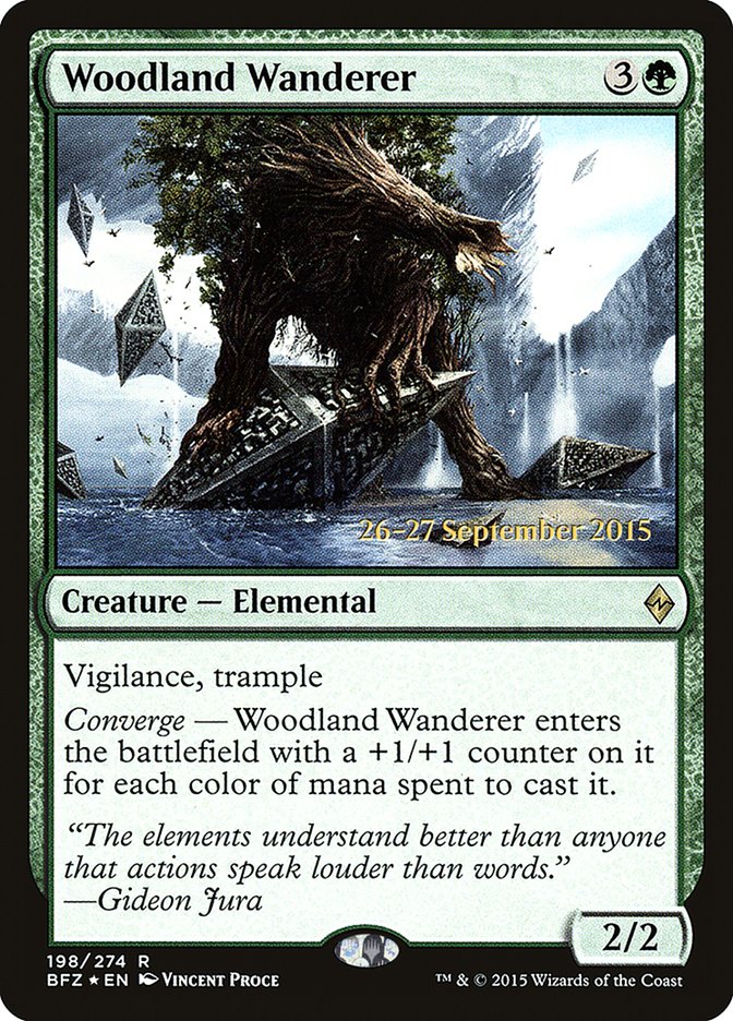 Woodland Wanderer  [Battle for Zendikar Prerelease Promos] | D20 Games