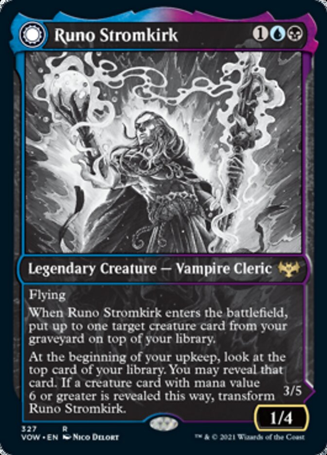 Runo Stromkirk // Krothuss, Lord of the Deep (Showcase Eternal Night) [Innistrad: Crimson Vow] | D20 Games