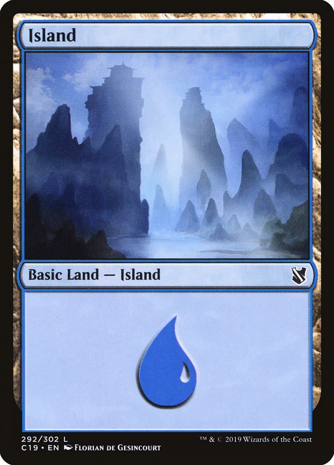 Island (292) [Commander 2019] | D20 Games