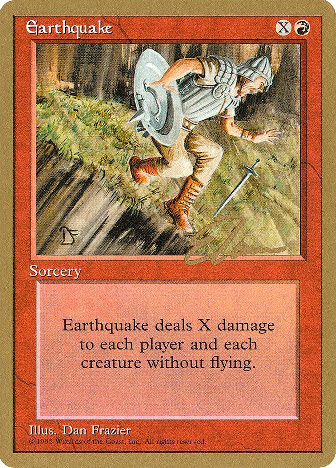 Earthquake (Eric Tam) [Pro Tour Collector Set] | D20 Games