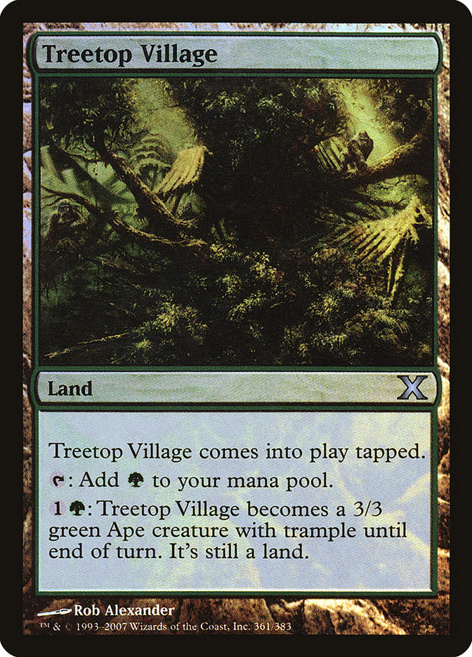 Treetop Village (Premium Foil) [Tenth Edition] | D20 Games