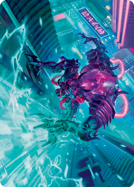 Surgehacker Mech Art Card [Kamigawa: Neon Dynasty Art Series] | D20 Games