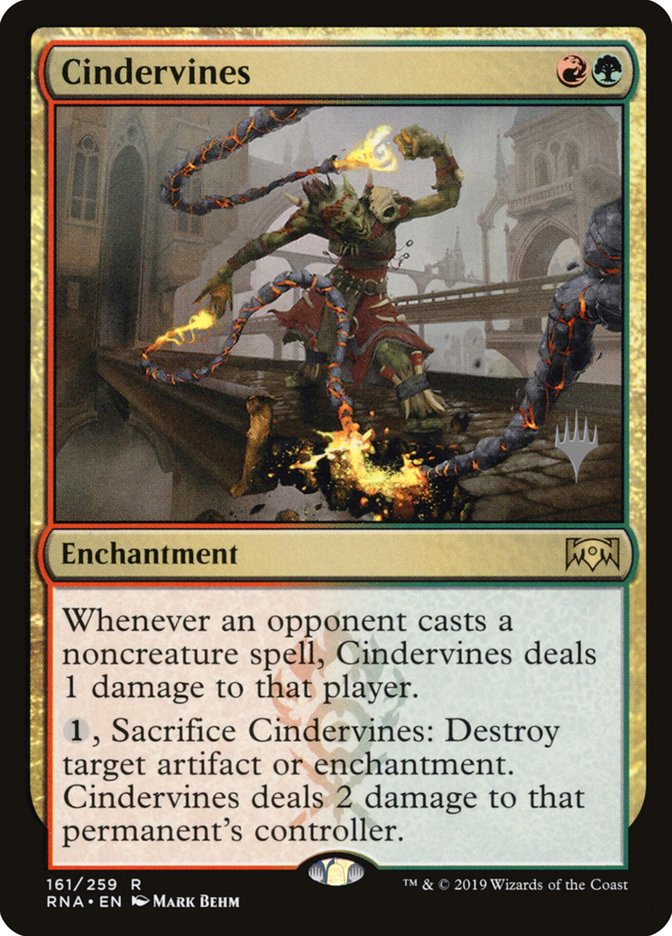 Cindervines (Promo Pack) [Ravnica Allegiance Promos] | D20 Games