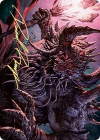 Dream Devourer Art Card (Gold-Stamped Signature) [Kaldheim: Art Series] | D20 Games