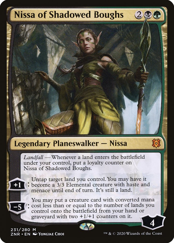 Nissa of Shadowed Boughs [Zendikar Rising] | D20 Games