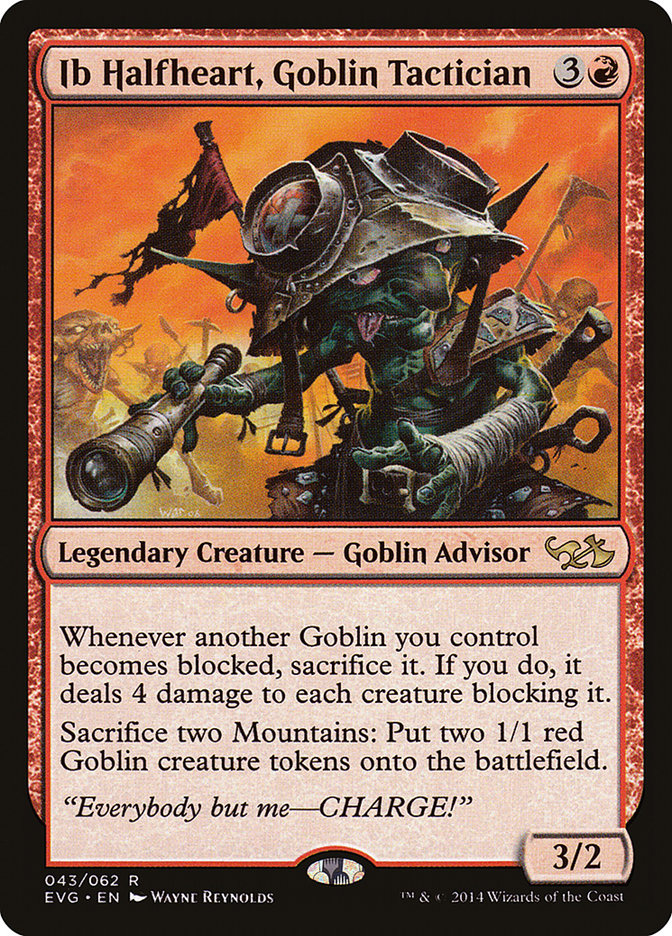 Ib Halfheart, Goblin Tactician (Elves vs. Goblins) [Duel Decks Anthology] | D20 Games