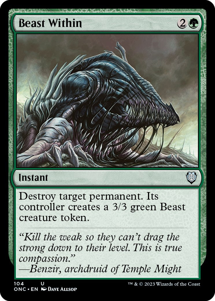 Beast Within [Phyrexia: All Will Be One Commander] | D20 Games