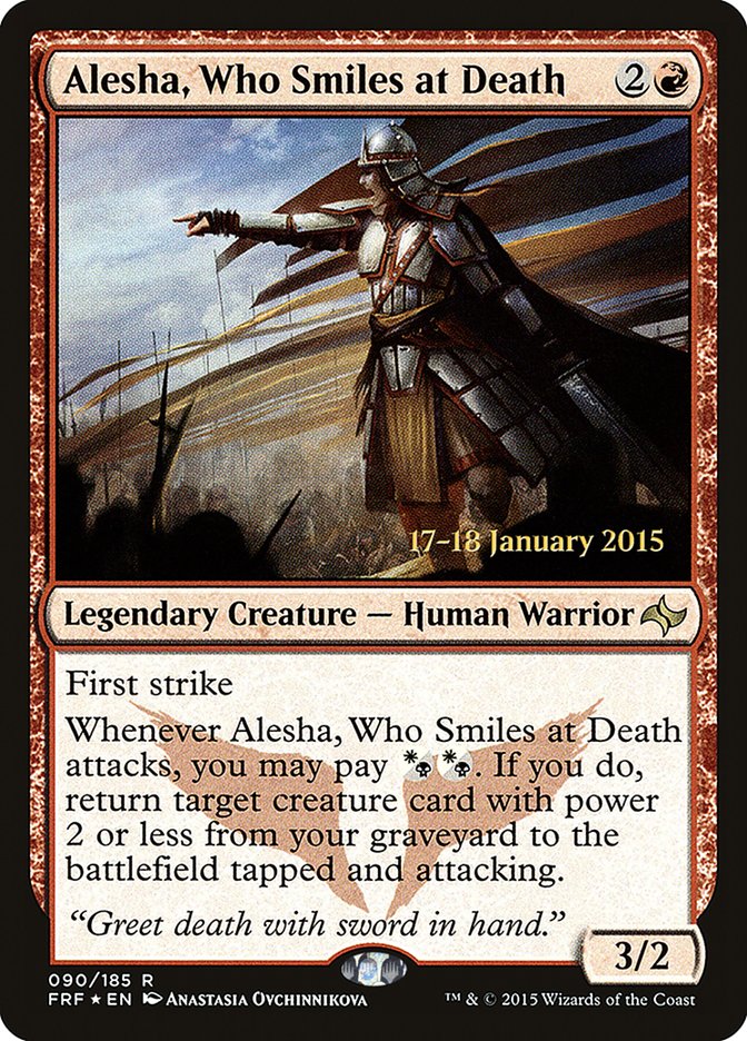 Alesha, Who Smiles at Death  [Fate Reforged Prerelease Promos] | D20 Games
