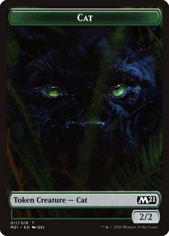 Beast // Cat (011) Double-sided Token [Core Set 2021 Tokens] | D20 Games