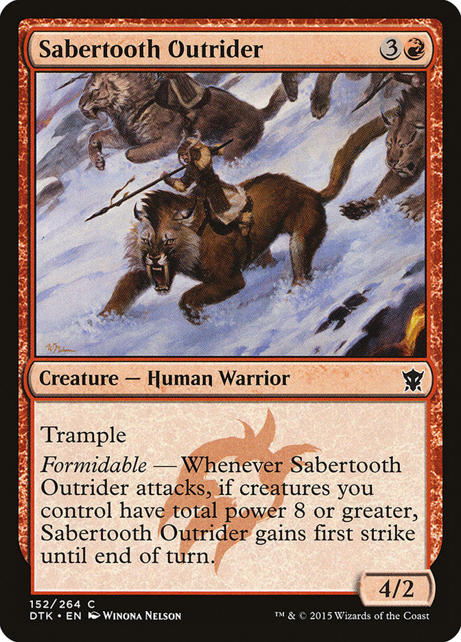 Sabertooth Outrider [Dragons of Tarkir] | D20 Games