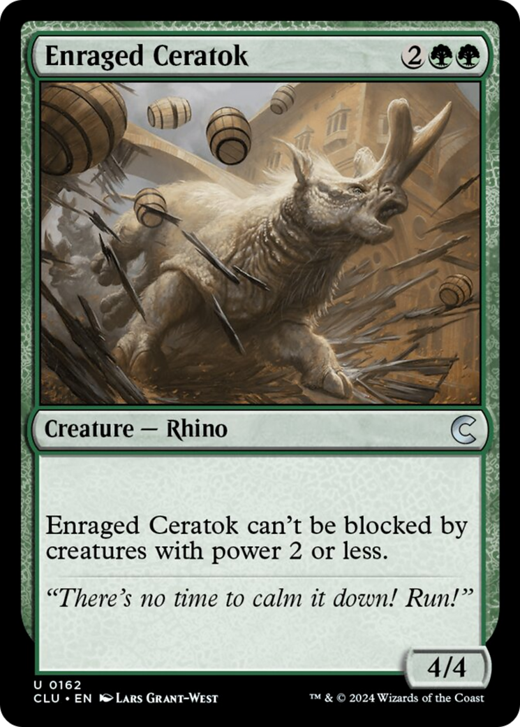 Enraged Ceratok [Ravnica: Clue Edition] | D20 Games