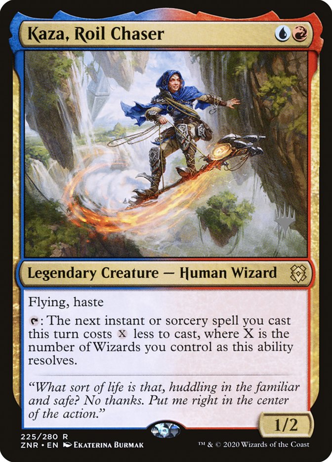 Kaza, Roil Chaser (Promo Pack) [Zendikar Rising Promos] | D20 Games