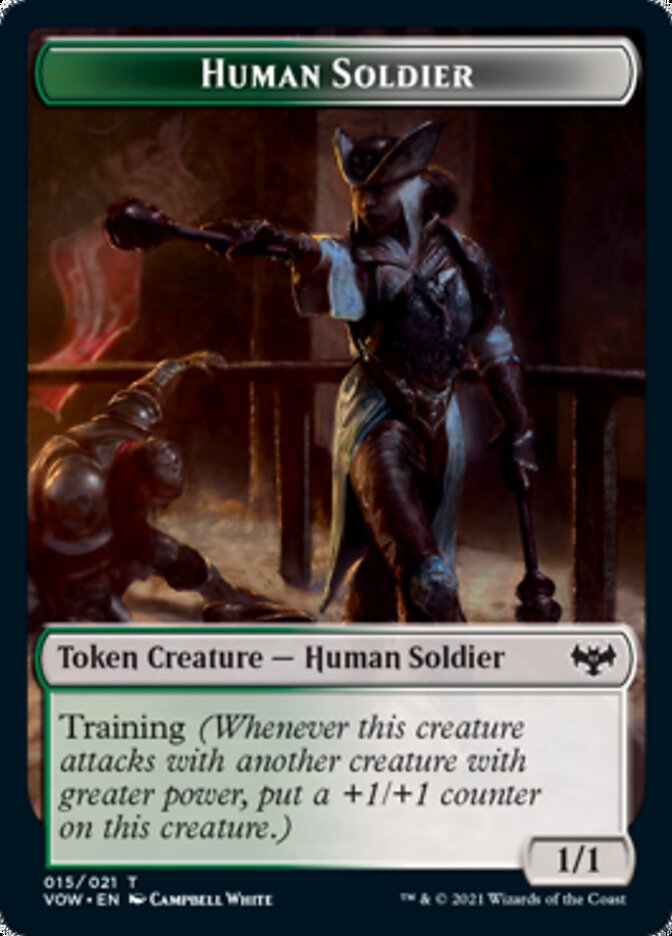 Insect // Human Soldier Double-sided Token [Innistrad: Crimson Vow Tokens] | D20 Games