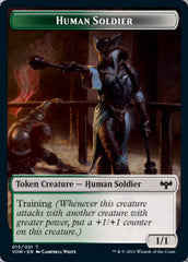 Insect // Human Soldier Double-sided Token [Innistrad: Crimson Vow Tokens] | D20 Games