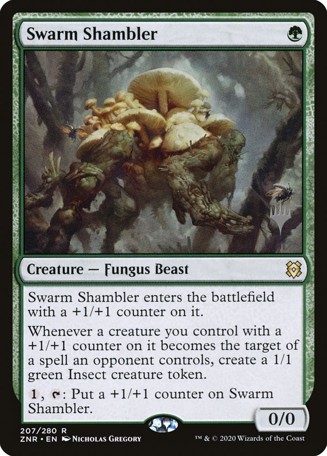 Swarm Shambler (Promo Pack) [Zendikar Rising Promos] | D20 Games