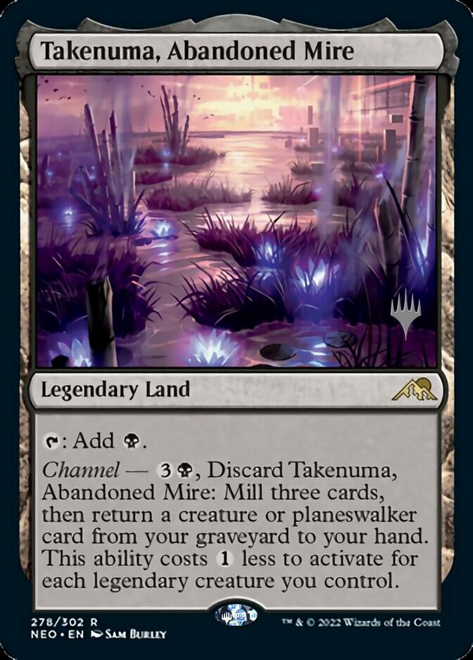 Takenuma, Abandoned Mire (Promo Pack) [Kamigawa: Neon Dynasty Promos] | D20 Games