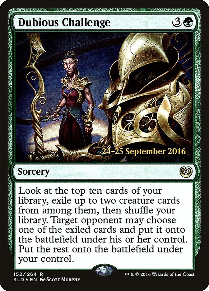 Dubious Challenge  [Kaladesh Prerelease Promos] | D20 Games