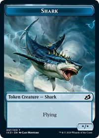 Shark // Human Soldier (005) Double-sided Token [Ikoria: Lair of Behemoths Tokens] | D20 Games