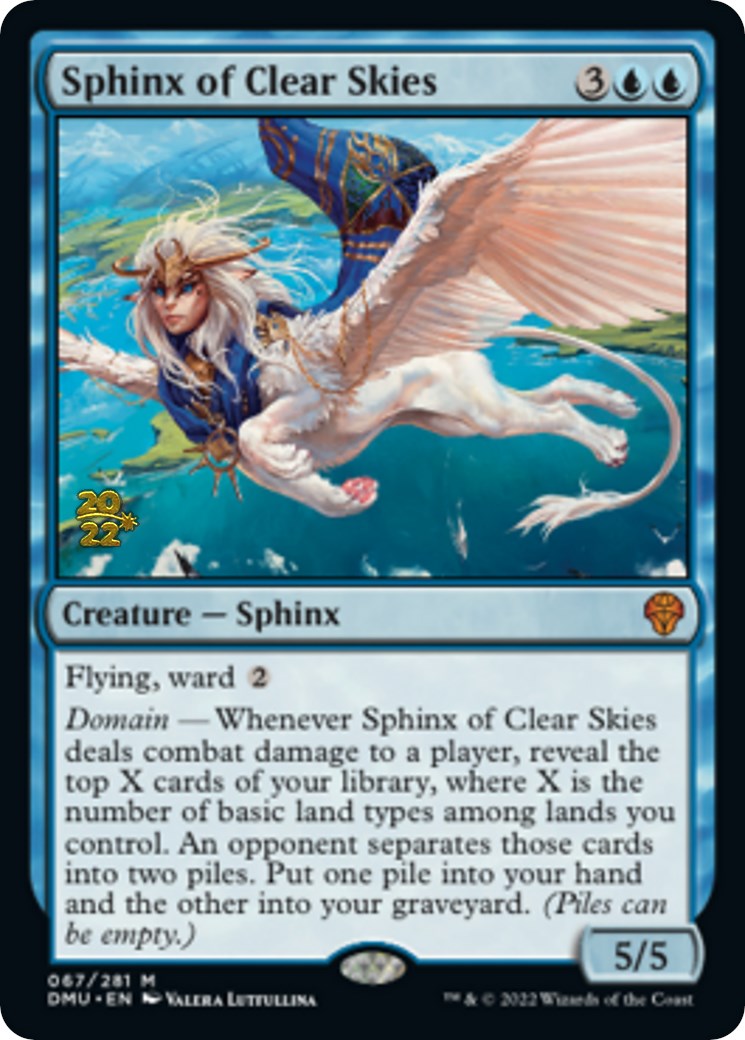 Sphinx of Clear Skies [Dominaria United Prerelease Promos] | D20 Games
