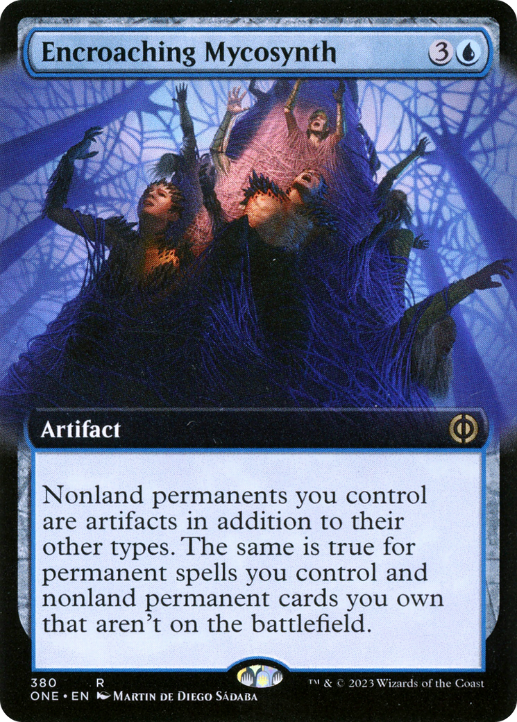 Encroaching Mycosynth (Extended Art) [Phyrexia: All Will Be One] | D20 Games