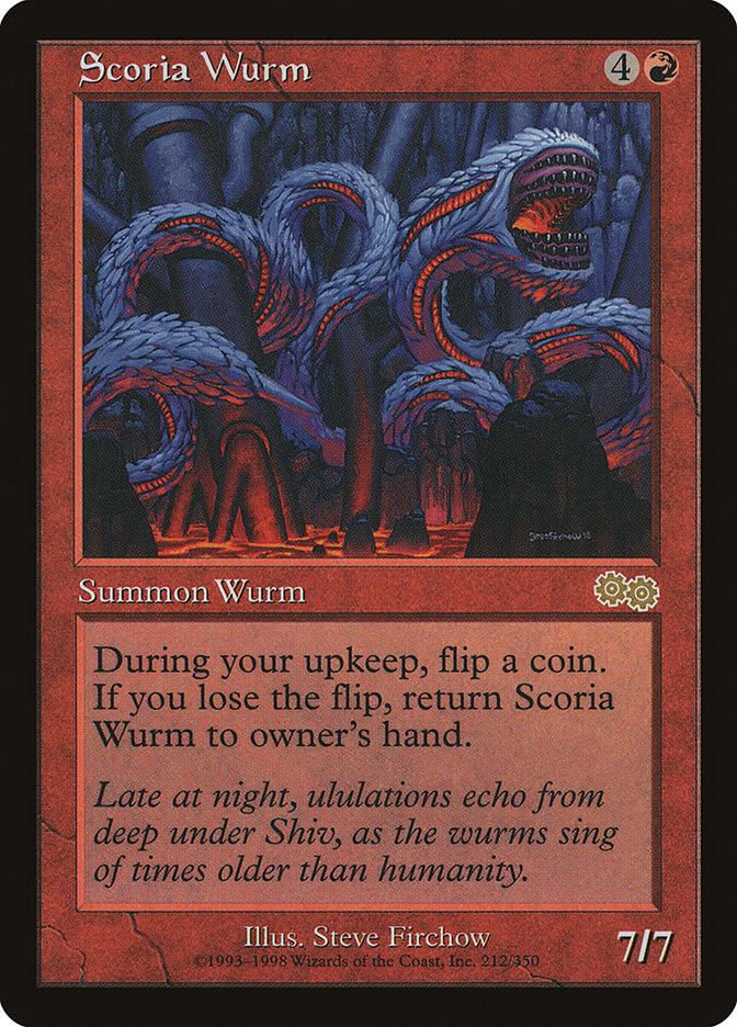 Scoria Wurm [Urza's Saga] | D20 Games