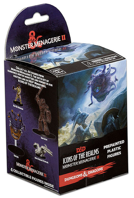 Dungeons & Dragons Fantasy Miniatures: Icons of the Realms Set 6 Monster Menagerie 2 Standard Booster Brick (8) | D20 Games