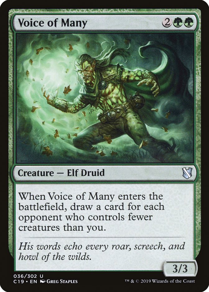 Voice of Many [Commander 2019] | D20 Games