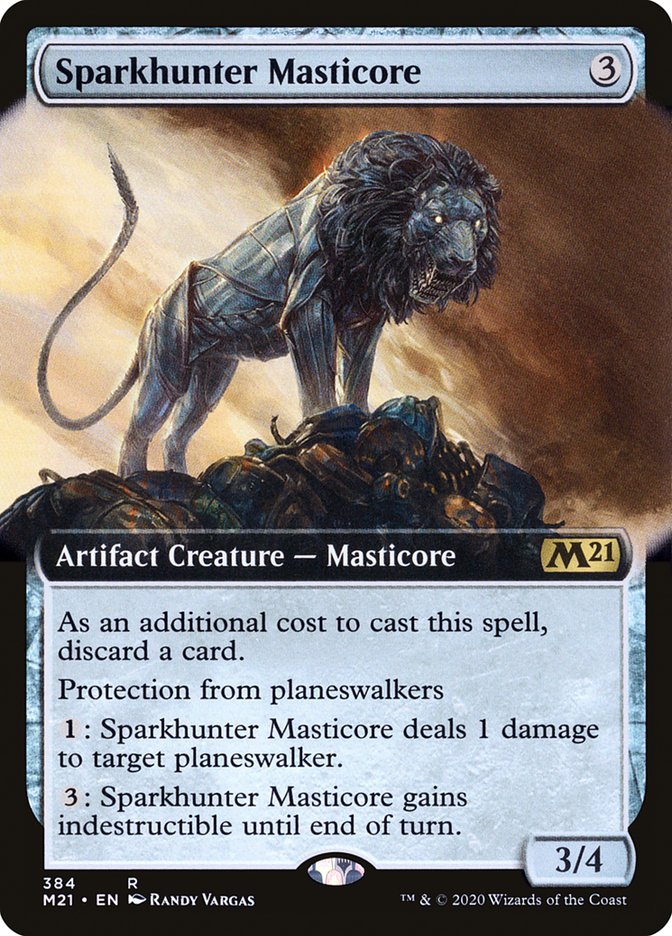 Sparkhunter Masticore (Extended) [Core Set 2021] | D20 Games