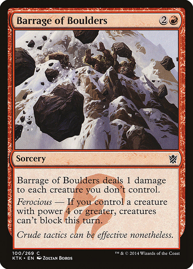 Barrage of Boulders [Khans of Tarkir] | D20 Games