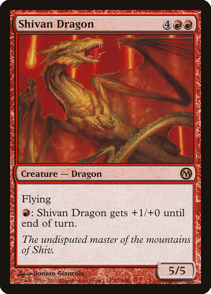 Shivan Dragon [Duels of the Planeswalkers] | D20 Games