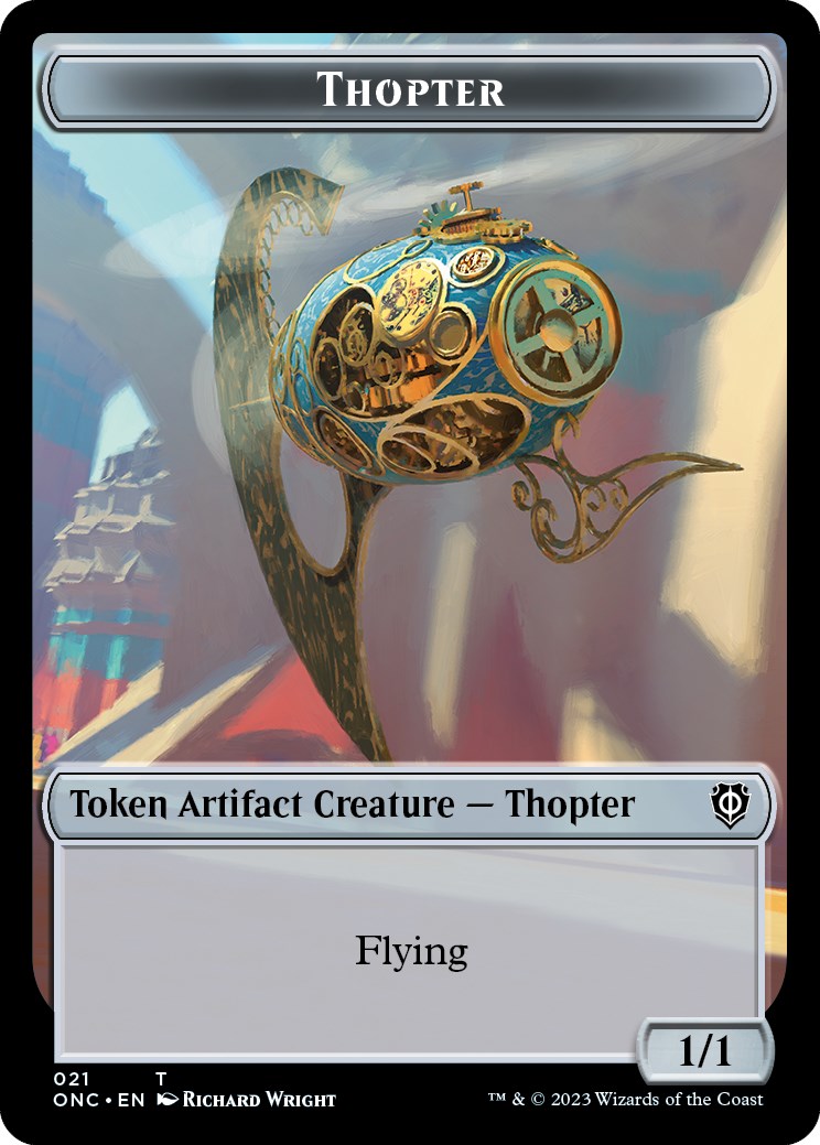 Myr // Thopter Double-Sided Token [Phyrexia: All Will Be One Commander Tokens] | D20 Games