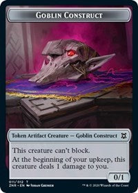 Goblin Construct // Illusion Double-sided Token [Zendikar Rising Tokens] | D20 Games