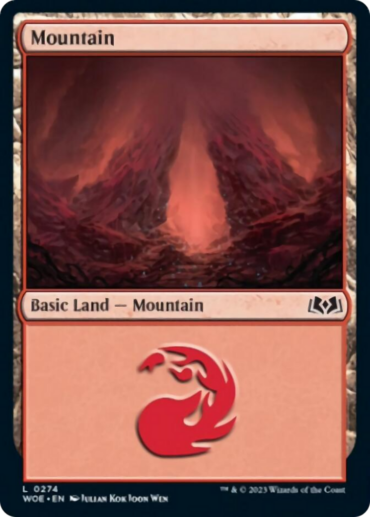 Mountain (0274) [Wilds of Eldraine] | D20 Games