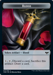 Blood // Boar Double-sided Token [Innistrad: Crimson Vow Tokens] | D20 Games
