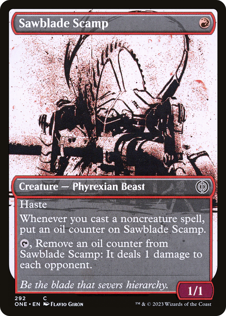 Sawblade Scamp (Showcase Ichor) [Phyrexia: All Will Be One] | D20 Games