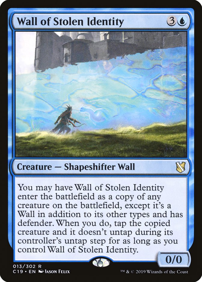 Wall of Stolen Identity [Commander 2019] | D20 Games