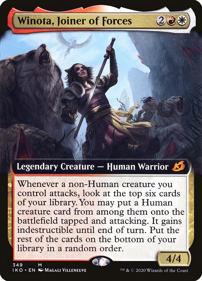 Winota, Joiner of Forces (Extended Art) [Ikoria: Lair of Behemoths] | D20 Games